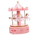 thumbnail image 6 of WASHWEPE Classic Music Box Pink Plastic For Desktop Musical Box 1Pcs 7.1x4.1x4.1in, 6 of 7