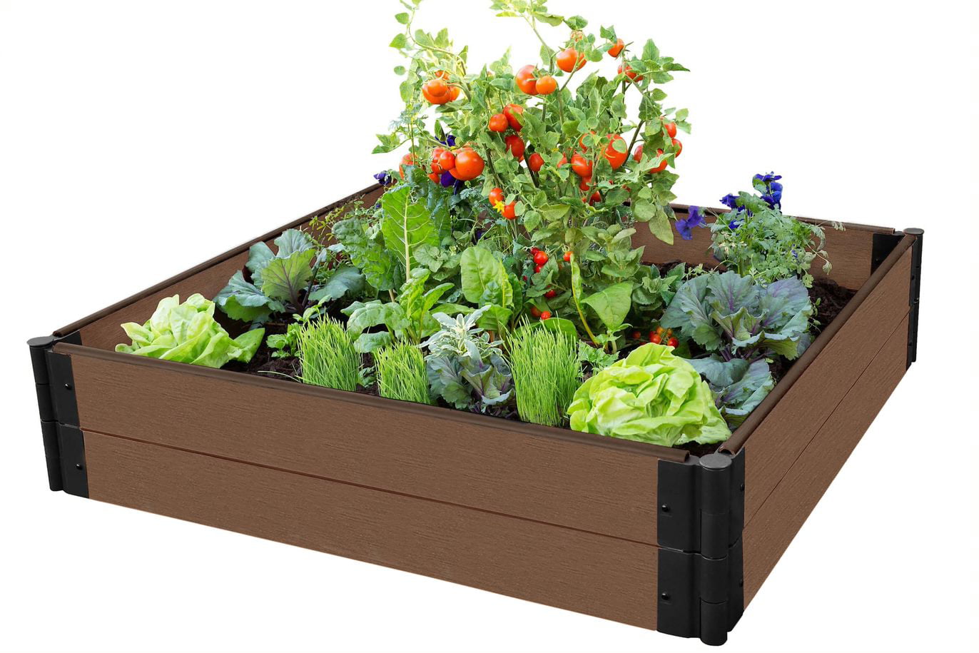 1” Profile Raised Garden Bed Frame It All 300001430 Uptown Brown x 8’ 11” 
