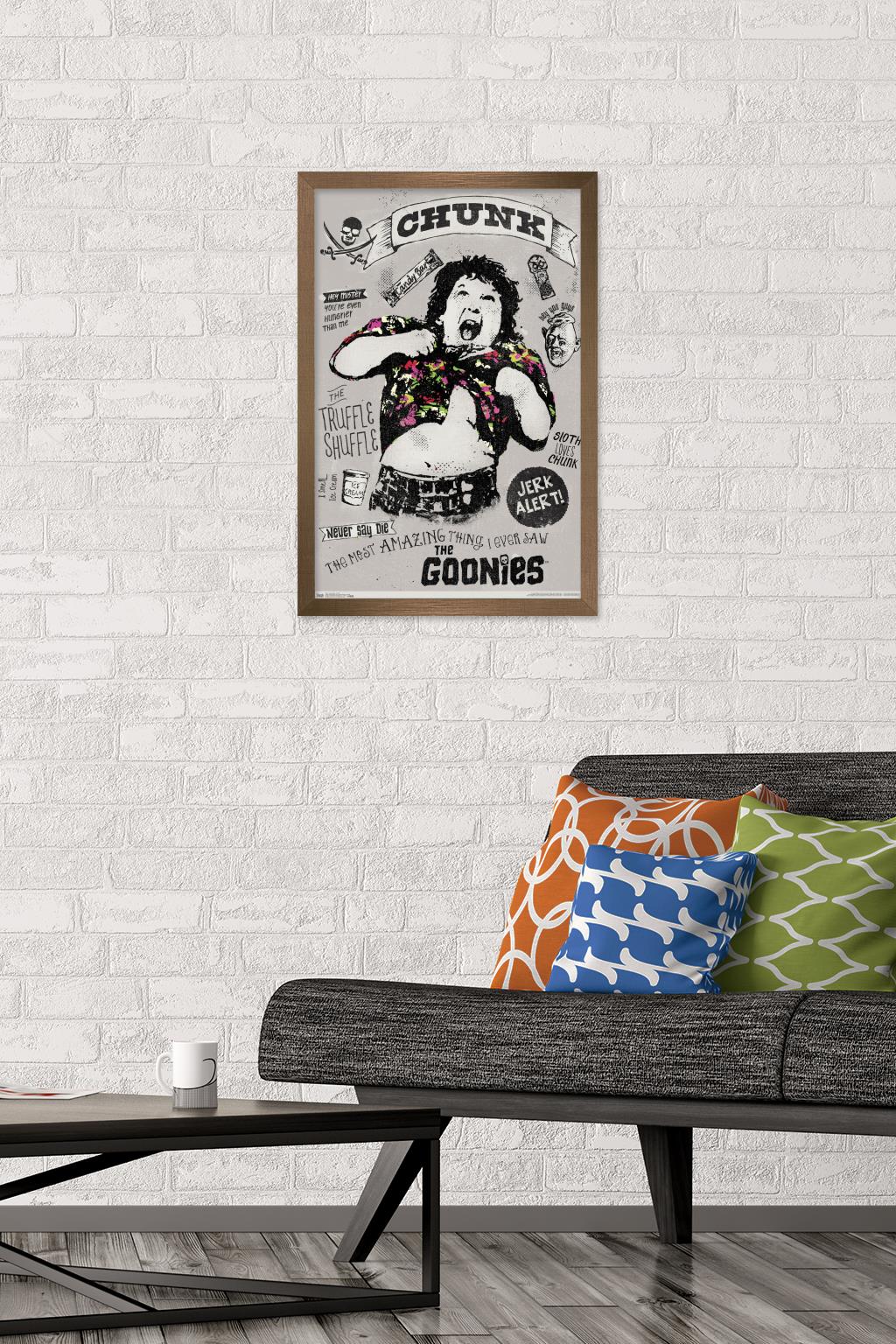 The Goonies - Chunk Wall Poster, 14.725" x 22.375", Framed