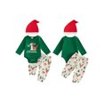 thumbnail image 2 of RUINIXCW Baby Boy Christmas Outfits Long Sleeve Romper Santa Claus Pants Hat, 2 of 7