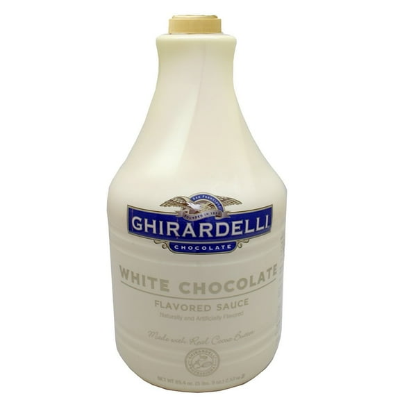 Ghirardelli White Chocolate Dessert Flavored Sauce | Kosher | 64 oz