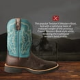 thumbnail image 2 of Twisted X Men's 11" Tech X Boots - Comfortable Casual Western Boots for Men, Chocolate & Teal, 11.5 D, 2 of 6