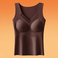 thumbnail image 2 of Busydd Tank Top for Women Built in Bra Casual Comfy Solid Color Women's Thermal Underwear Sleeveless Round Neck Womens Undershirts 3XL, 2 of 6