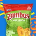 Zambos Premium Chile Limón Plantain Chips, 5.30 oz Bag