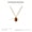 Red Agate Pendant Necklace, variant on Black Agate Clavicle Chain Female Titanium Steel Ornament