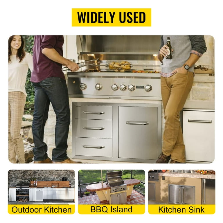 Outdoor Prep Station Stainless Steel Outdoor Kitchen Drawers