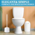 thumbnail image 2 of 24 Sets Toilet Brush and Holder Set for Bathroom Toilet Bowl Brush Scrubber with Caddy for Deep Cleaning, 14.57 Height (White), 2 of 13