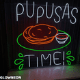 thumbnail image 2 of Glowneon Pupusas Time Neon Sign, Pupusas Led Sign, Mexican Pupusa Art, 2 of 5