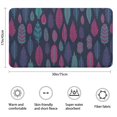 thumbnail image 3 of Multicolor Feather Pattern Bathroom Rugs Mat,Non Slip Microfiber Bathroom Rug,Rubber Backing,Soft Bathroom Mats for Bathroom Floor,Tub and Shower,17x30in(43x75cm), 3 of 5