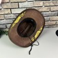 thumbnail image 4 of Western Hat for Men Classic Fedora Hat Cattleman Wide Brim Cowboy Hat Gift, 4 of 5