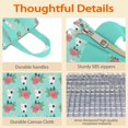 thumbnail image 4 of Bull Terrier Dog and Flower Florals Insulated Lunch Bag for Women & Adults,Large Portable Soft Cooler Lunch Bag,Thermal Food Storage Tote with Pearl Cotton,8.66L,8.75x5.75x9.5 Inch, 4 of 6