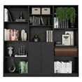 thumbnail image 6 of FM FURNITURE Oracle 3 Piece Living Room Set Black  Engineered Wood, 6 of 6