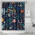 thumbnail image 2 of 72" x 84" Hotel Floral Garden Shower Curtain Botanical Flower Design Waterproof Fade-Resistant Drape, 2 of 4