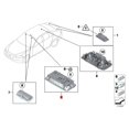 thumbnail image 4 of Cubierta decorativa para luz de lectura trasera de coche para serie 5 7 F01 F02 F07 F10 F18 2008-2013, tapas de mapa tipo domo, 4 of 5