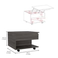 thumbnail image 3 of Newboti Furniture Luanda Lift Top Coffee Table, Casters, One Shelf -Espresso BN.0559, 3 of 7