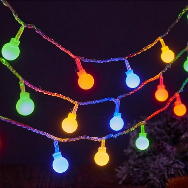 Guirnalda de luces LED con USB y batería, lámpara impermeable para exteriores, Navidad, vacaciones, boda, fiesta, guirnalda de luces, decoración