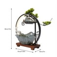 thumbnail image 2 of Desktop Water Fountain Indoor Waterfall with Atomizer & LED Table Decor Fountain, 2 of 20