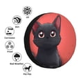 thumbnail image 3 of Bingfone Cute Black Kitten Cartoon Spare Tire Cover Weatherproof Universal Wheel Protectors for RV Camper Travel Trailer SUV Truck-16 inch, 3 of 8
