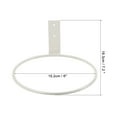 thumbnail image 2 of Unique Bargains 6 Inch Ring Wall Mounted Stand Rack Flower Pot Holder, White, 2 of 4