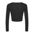 thumbnail image 5 of Weikingp Crop Tops For Women Shirts for Teens Girls Long Sleeve Workout Tops For Women Deep V Short Sleeved T Shirt Pure Seductive Style Casual Women's Wear, 5 of 9