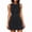Black, variant on HIOK Women's Sleeveless Denim Tank Dress Slim Fit A Line Summer Casual Mini Dress Stretchy Basic Dress for Daily Wear Party Vacatio