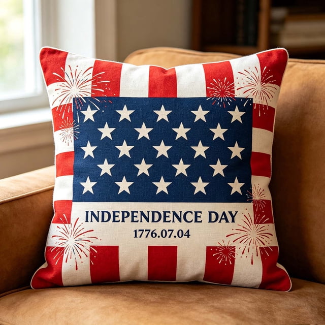 4th Of July Independence Day Pillow Covers Patriotic Flag Throw Pillow Cases And Decorative Cushion Covers For Home Sofa Couch