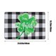 thumbnail image 3 of Uuiauoio Quick Dry Bath Mat for Bathroom,Super Absorbent Happy St. Patrick's Day Bath Rug Non-Slip Rubber Backing,Machine Washable Bathroom Floor Mat for Shower, Tub, Sink Area Green Clover 16x24, 3 of 6