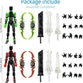 thumbnail image 3 of T13 3D Action Figure Set (Assembly Completed),Dummy Robot Titan 13 Dummy Action Figures,3D Printed Toys Multi-Jointed Movable (Red/Green), 3 of 8