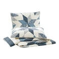 thumbnail image 3 of Modern Heirloom Bright Star Patchwork 3-Piece Quilt Set, Blue, Full/Queen, All Ages, 3 of 6