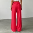 thumbnail image 2 of XFeng Women Wide Leg Sweatpants High Waist Drawstring Casual Pants, 2 of 5