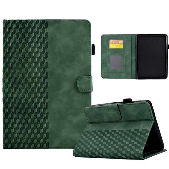 SaniMore for Kindle Paperwhite 11th Generation 6.8" 2021 Case, Auto Sleep/Wake, PU Leather Magnetic Wallet Cover with Card Slot & Multi-Angle Kickstand Pencil Holder Shockproof Protective Shell, Green