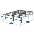 thumbnail image 5 of Folding Bed Frame Folding Metal Bed Frame - Mattress Foundation by Naomi Home-Bed Size: Full, Color: Black, 5 of 10