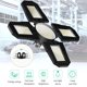 thumbnail image 3 of E27 Warehouse High Bay Light 120W Luz De Garaje Ajuste Libre Led Con Cuatro Paneles Ajustables High Bay Light Plegable De Alta Potencia Para Taller Garaje Sótano Granero Speravity HA014070-00, 3 of 6