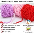 thumbnail image 2 of HARFINGTON Velvet Chenille Yarn 4-Pack - Soft Fluffy Yarn For Knitting & Crochet 2 of 12