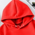 thumbnail image 4 of Chenglor Back To School Kids Hoodies Toddler Girl Long Sleeve Sweatshirts Girls First Day Of School Outfit Clothes for Girls Children's Fashion Clothes (9-10 Years Red), 4 of 4