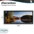 thumbnail image 4 of Stupell Industries Transitional Autumn Morning Reflection Black Floating Frame Canvas Art, 25 x 11, by Jonathan Zaharek, 4 of 8