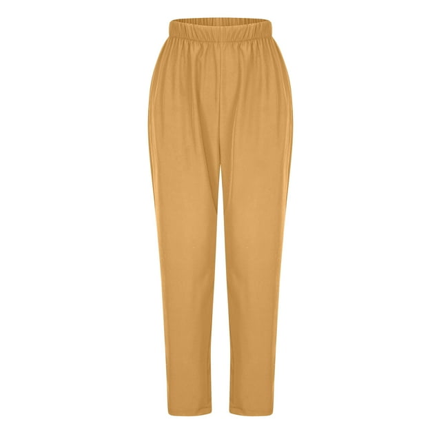 EQWLJWE Women's Jogger Scrub Pants, Solid, Plus Size