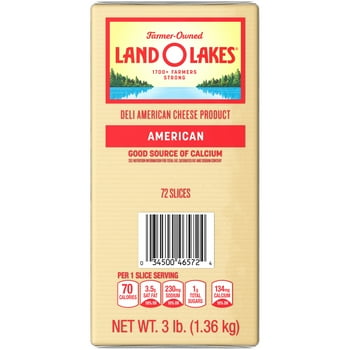 Land O Lakes® Sliced White Deli American Cheese Product, 3 lb