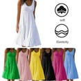 thumbnail image 3 of 2024 Holiday Beach Women's Summer Smock Dress Ladies Casual Loose Frill Sundress, 3 of 5