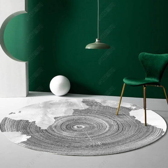 Round Hopscotch Children's Mat Cute Cartoon Style Rugs for Bedroom Soft Non-slip Nursery Carpet Washable Children Crawling Rug