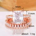 thumbnail image 3 of EOEMY Women 925 Silver Filled Jewelry Black & Cubic Zircon Wedding Ring Sz 6-10-8, 3 of 5