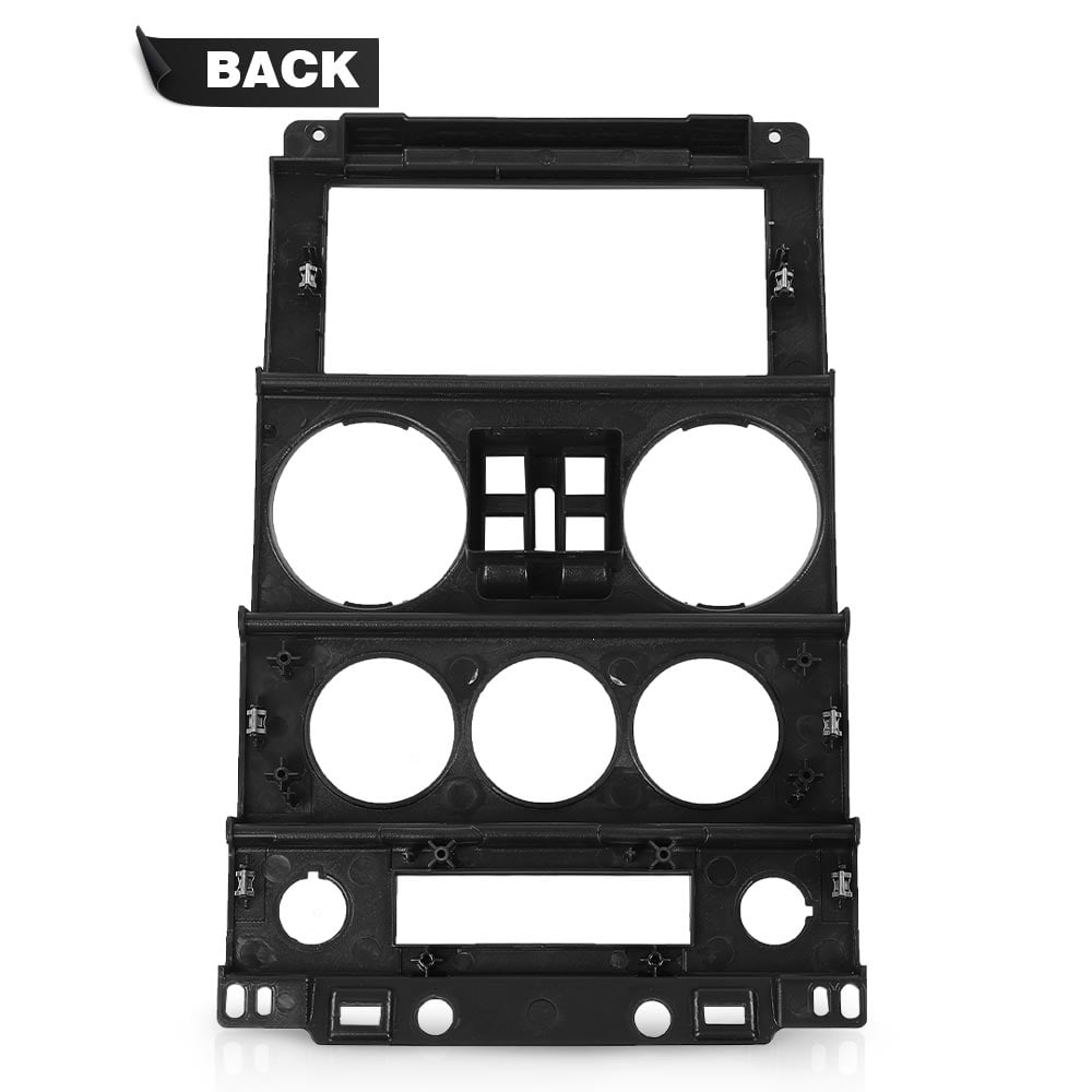 PIT66 Dash Center Bezel Trim Fit for 2007-2010 Jeep Wrangler Instrument Panel DashBoard