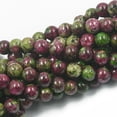 thumbnail image 2 of Pulsera de cuentas sueltas redondas espaciadoras de zoisita, piedras preciosas, para hacer collares y pulseras., 2 of 3