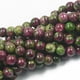 thumbnail image 2 of Cuentas sueltas de zoisita redondas espaciadoras para hacer pulseras y collares, 2 of 3