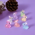 thumbnail image 3 of 200PCS Mini Conejo Luminoso Mini Conejito Luminoso de Resina Figuras de Conejo en Miniatura Que Brillan en las Figuras de Conejito en Miniatura, 3 of 5