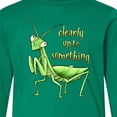 thumbnail image 4 of Inktastic Praying Mantis Clearly Up to Something Long Sleeve Youth T-Shirt, 4 of 5