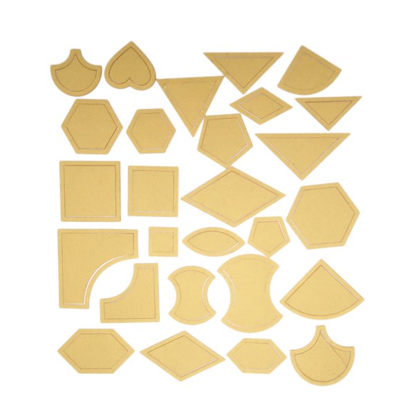 27 piezas Multi patrón acolchado Plantillas transparentes Patchwork Spinning Bordado Modelo DIY Conjunto de herramientas de costura