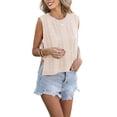 thumbnail image 2 of Women Crochet Tops Sleeveless Knit Sweater Vest Tank Top Color M, 2 of 6