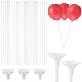 thumbnail image 2 of WAXIAYU 50 White Plastic Balloon Sticks with Cups for Party Decoration, 2 of 7
