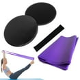thumbnail image 2 of Amdohai 4pcs Yoga Equipment Set Discs Core Sliders Resistance Loop Band Exercise Latex Strap Perfect Abdominal Core Training Gym Yoga Pilates Reha, 2 of 8